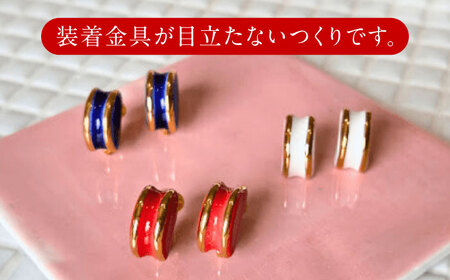 【美濃焼】 ぷぬピアス ストロベリー　多治見市 / 七窯社 ピアス アクセサリー おしゃれ[TAP078]