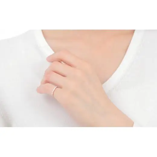 ピンキー　エタニティリング　0.18CT　Ｒ3996DI-R　ピンクゴールド【サイズ：1号～9号（0.5号刻み対応可）】