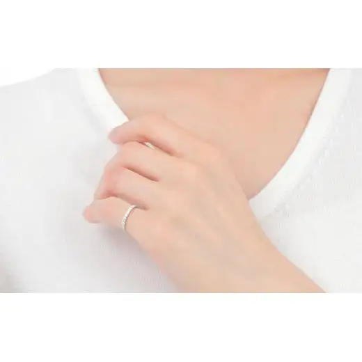 ピンキー　エタニティリング　0.18CT　Ｒ3996DI-P　プラチナ【サイズ：1号～9号（0.5号刻み対応可）】
