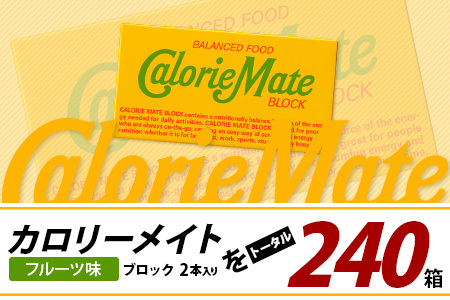 【12回定期便】≪フルーツ味≫ カロリーメイトブロック 2本入り 計20箱 ×12回 合計240箱【定期便 徳島 那賀 大塚製薬 カロリーメイト フルーツ ビタミン ミネラル たんぱく質 脂質 糖質 5大栄養素 バランス栄養食 栄養補給 仕事 勉強 スポーツ 防災 災害 地震 非常食 常備食 備蓄 受験 受験応援 新生活】MS-5-12-fruit