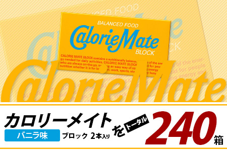【12回定期便】≪バニラ味≫ カロリーメイトブロック 2本入り 計20箱 ×12回 合計240箱【定期便 徳島 那賀 大塚製薬 カロリーメイト バニラ ビタミン ミネラル たんぱく質 脂質 糖質 5大栄養素 バランス栄養食 栄養補給 仕事 勉強 スポーツ 防災 災害 地震 非常食 常備食 備蓄 受験 受験応援 新生活】MS-5-12-vanilla