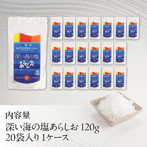深い海の塩あらしお 120g×20袋入り◇