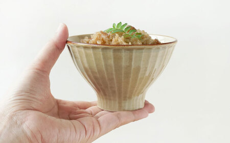 【陶器市特集】【波佐見焼】SHINOGI 茶碗 小 2点セット 黄瀬戸【studio wani】[MB66]