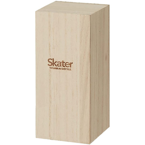 【チタン製マグボトル】 200ml 水筒 保温保冷 ホワイト スケーター 水筒 チタン製 マグボトル 22-008