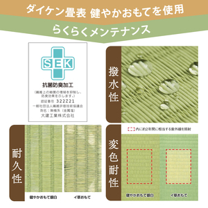 畳 暖房薄畳 心温 1枚【市松02】 ヘリなし畳 置き畳 フロア畳 京都の畳 畳