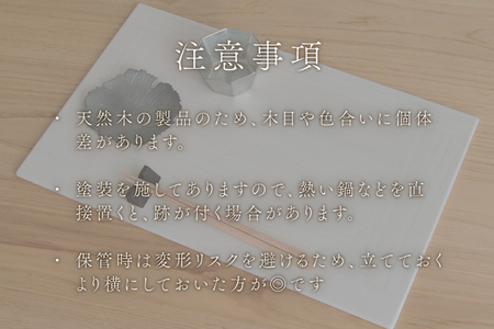 ランチョンマット KIRI Place Mat（2枚組）【ホワイト】《1枚のサイズ：450×280×6（mm）》加茂市 朝倉家具