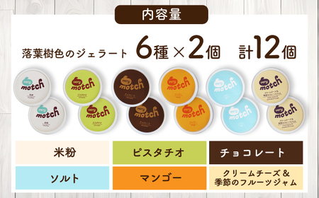 米粉のジェラート 6種×2セット アイス スイーツ 北海道 [AXBQ007]