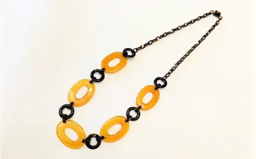 【7営業日以内発送】【本べっ甲】リングネックレス べっ甲 アクセサリー ／ 鼈甲 べっこう ネックレス ロングネックレス 長崎県 長崎市