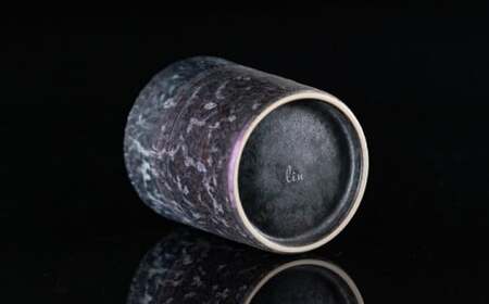 【NYが認めた逸品】有田焼 麟 Lin プレミアムオンザロック 樹氷 2個セット (Blue・Purple) ロックカップ メタリックな有田焼【金照堂】ウイスキー 焼酎 タンブラー ブルー パープル ギフト A35-366