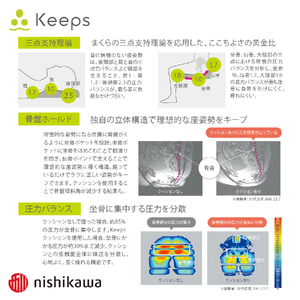 クッション 西川 nishikawa Keeps キープス グレー P328W クッション