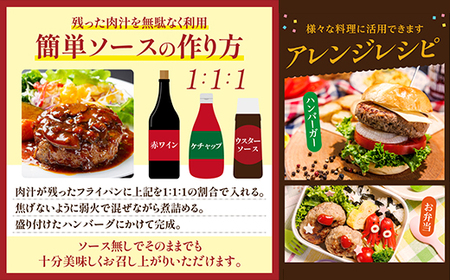 特製 佐賀牛100%ハンバーグ(150gx6個) 計900g B140-027 / 冷凍 おかず 国産 牛肉 ハンバーグ