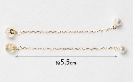【7営業日以内に発送】あこや真珠 4.0-4.5mm ピアスキャッチ 18金 K18 パール ／ アクセサリー ジュエリー 長崎県 長崎市