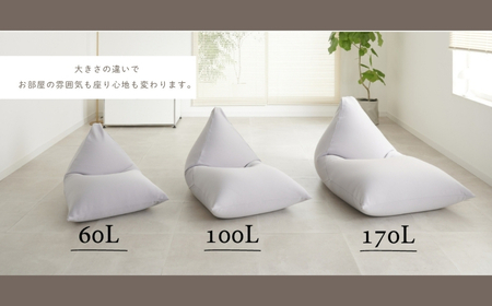 【ピンクグレージュ】ハナロロ ビーズクッション ポトラ 60リットル ニットカバーセット 北欧 ニットカバーセット Nordic 日本製 おしゃれ おうち時間 ソファ 大きい 腰痛 背もたれ クッション 座椅子 リビング 寝室 軽量 1人掛け 一人用 シンプル 洗える 雑貨 インテリア ソファー