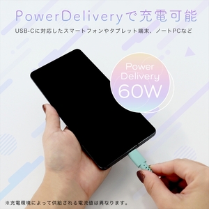 グラデーションケーブル USB-C to USB-C 60W iPhone16e 16 15 Android各種 iPad Macbook しなやか 絡まない 急速充電 PD60W データ転送 ケーブルバンド付 1m 2年保証 (MOT-SCBCCG100) シャーベットカラー 【 MOTTERU スマホケーブル 充電ケーブル ガジェット 海老名市 】