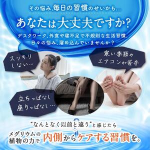 カリウム サプリメント メグリウム ヒハツ＆植物成分 3袋セット◇