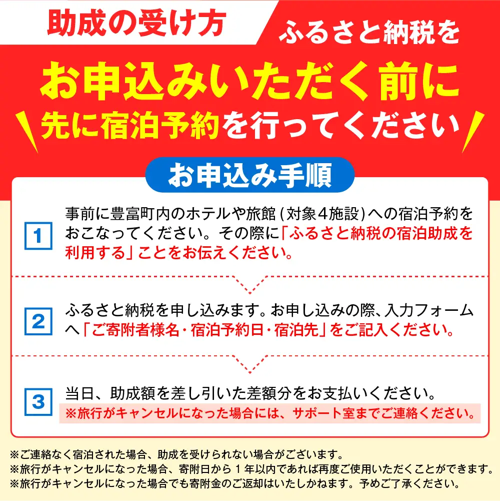 豊富温泉 宿泊助成 15,000円分