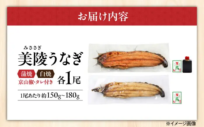 鰻 鰻の蒲焼1尾×白焼1尾 紅白セット BLAM005