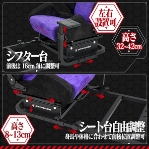 STRASSE RCZ01 TYPE EVA RACING レーシングコックピット シート付 ／ コスティック エヴァンゲリオン エヴァ コラボ 初号機モデル 公式ライセンス商品 奈良県 御所市