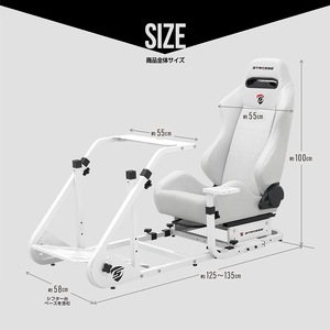STRASSE RCZ01 WHITE LIMITED EDITION レーシングコックピット シート付 ／ コスティック 専用フロアマット付 限定カラー スエード生地 奈良県 御所市