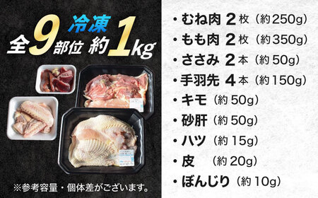 冷凍鶏肉 一黒シャモ  約1kg 鶏肉[XAH004]