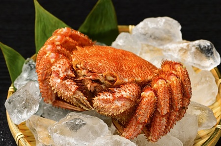 活ゆで毛蟹（Ｌ）2尾で計1050～1100g【冷凍】北海道 毛ガニ 毛がに カニ かに　　