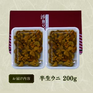 訳あり 半生うに 200g 100g×2 ＼ うに ／