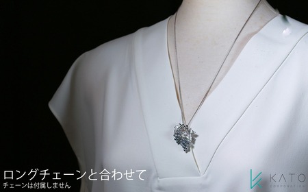 【真珠】 ブローチ パール 3mm ~ 4.5mm アコヤ真珠 あこや無調色ブルー