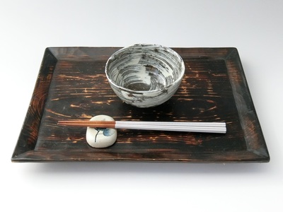 【唐津焼】中川自然坊窯 刷毛目唐津 ご飯茶碗（小）4客【C039】