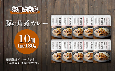 【 特別寄附額 】カレー 豚の角煮カレー 10個 セット ニシキヤ キッチン レトルト