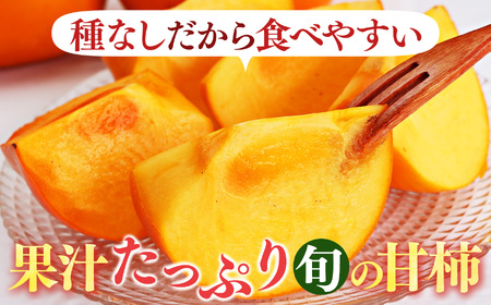 大人気！ リピーター多数！ たねなし柿 約 5kg 箱 （18～24個入） | 西岡農園