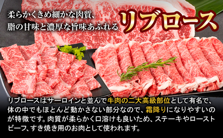 ステーキ 熊野牛 リブロースステーキ 計400g