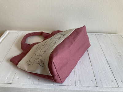 ながぐつアニマルミニトート【スモークピンク】