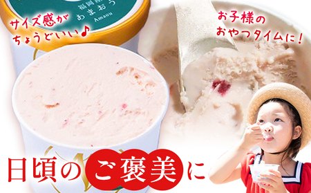 あまおうジェラート 100ml×6個 南国フルーツ株式会社《30日以内に出荷予定(土日祝除く)》福岡県 鞍手町 あまおう いちご ジェラート 果物