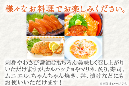 さんべサーモン 400g【サーモン 400g フィレ サーモントラウト ニジマス サーモン さけ シャケ しゃけ sake 生食用 刺身 お刺身 刺し身 魚介類 海鮮 冷凍 真空パック】