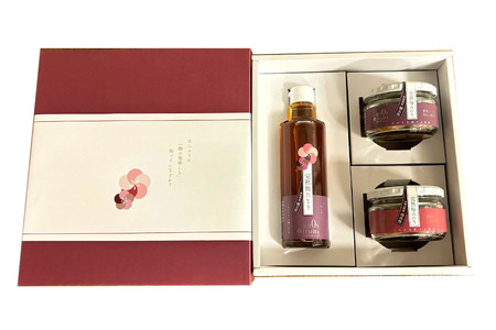 完熟梅セット 藤五郎（完熟梅たまり275ml×1本＆完熟梅みのり100g×2個）梅エキス 梅干し 塩分ゼロ 梅ジュース ドリンク