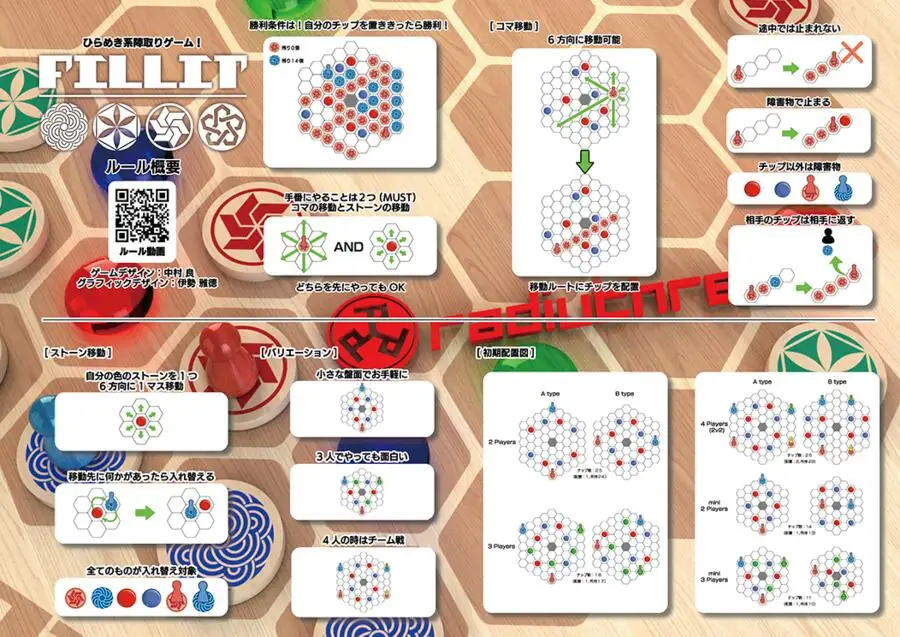 《ゲームマーケット大賞2019優秀賞受賞》FILLIT（ボードゲーム）　【12203-0267】