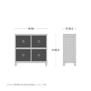 旭川家具 山室家具製作所 ココ キャビネット2段 北海道ナラ 【 国産 無垢 インテリア 木製 ナチュラル キャビネット 食器棚 キッチンボード 収納 キッチン 北海道 】_04587