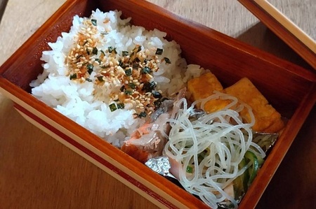 工房南 木のお弁当箱 ヒノキ 拭漆 木工品 うるし ランチボックス【kbmn0004】