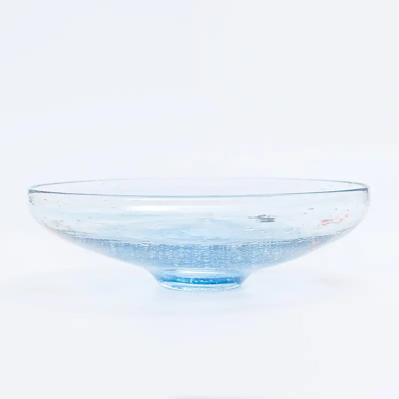 【ギフト用】大鉢「水光」＜ガラス作家 松尾具美＞ F6L-1270