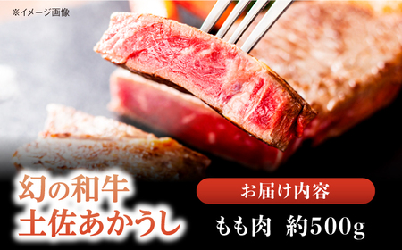 【最速発送】土佐あかうし 塊肉ステーキ 約500g（もも）【株式会社Dorago】[ATAM046]　スピード 最短 最速 発送