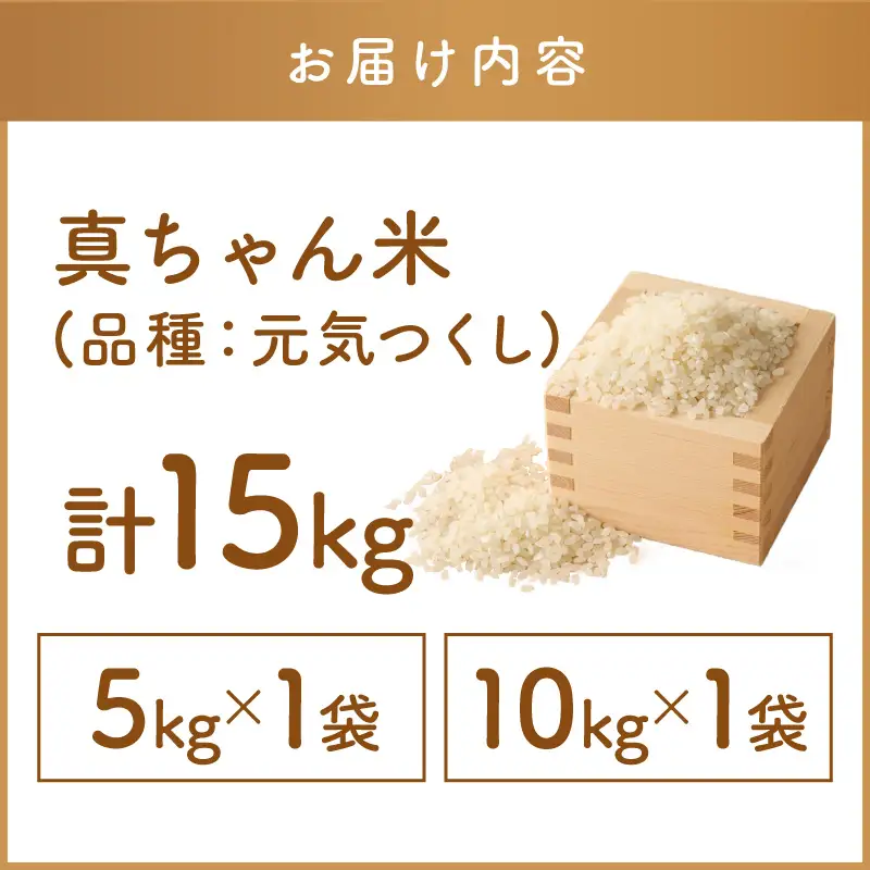 【令和7年産】農薬・化学肥料不使用 真ちゃん米 15kg【E4-008】