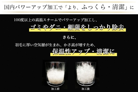 【アンバーホワイト】羽毛布団 本掛け布団 シングル アクア