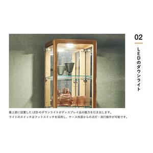 【浜本工芸】ナラ無垢　No.8004キュリオケース