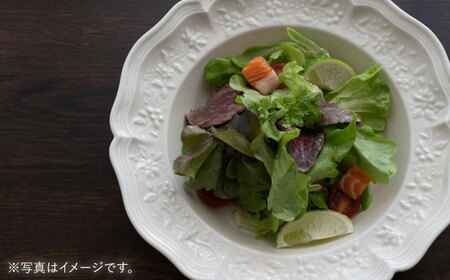 【波佐見焼】ombre de fleur ブーケボウル ミルキーホワイト 2枚セット 食器 皿【翔芳窯】[FE356]