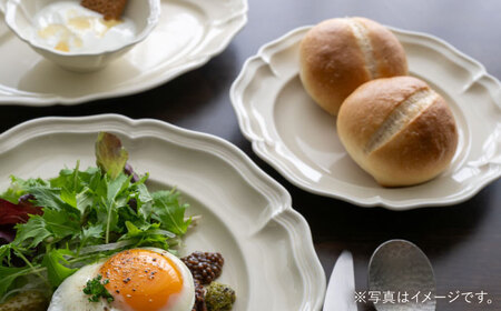 【波佐見焼】ombre de fleur プレートM ミルキーホワイト 2枚セット 食器 皿【翔芳窯】[FE372]