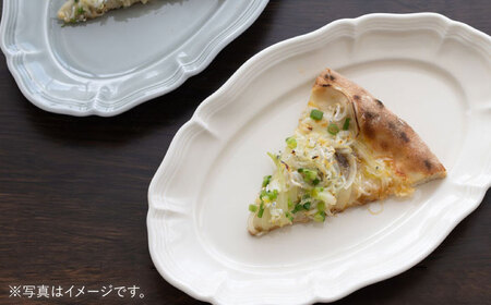 【波佐見焼】ombre de fleur オーバルプレート ミルキーホワイト 2枚セット 食器 皿【翔芳窯】[FE377]