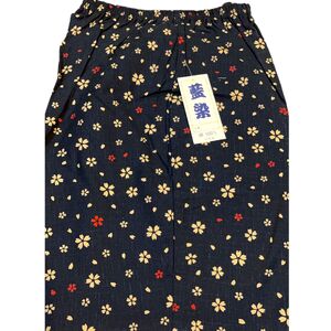 日本製　綿100%　藍染調プリントパンツ・Aセット（Lサイズ2柄１組）【芸西織物株式会社】 [ATGU002]