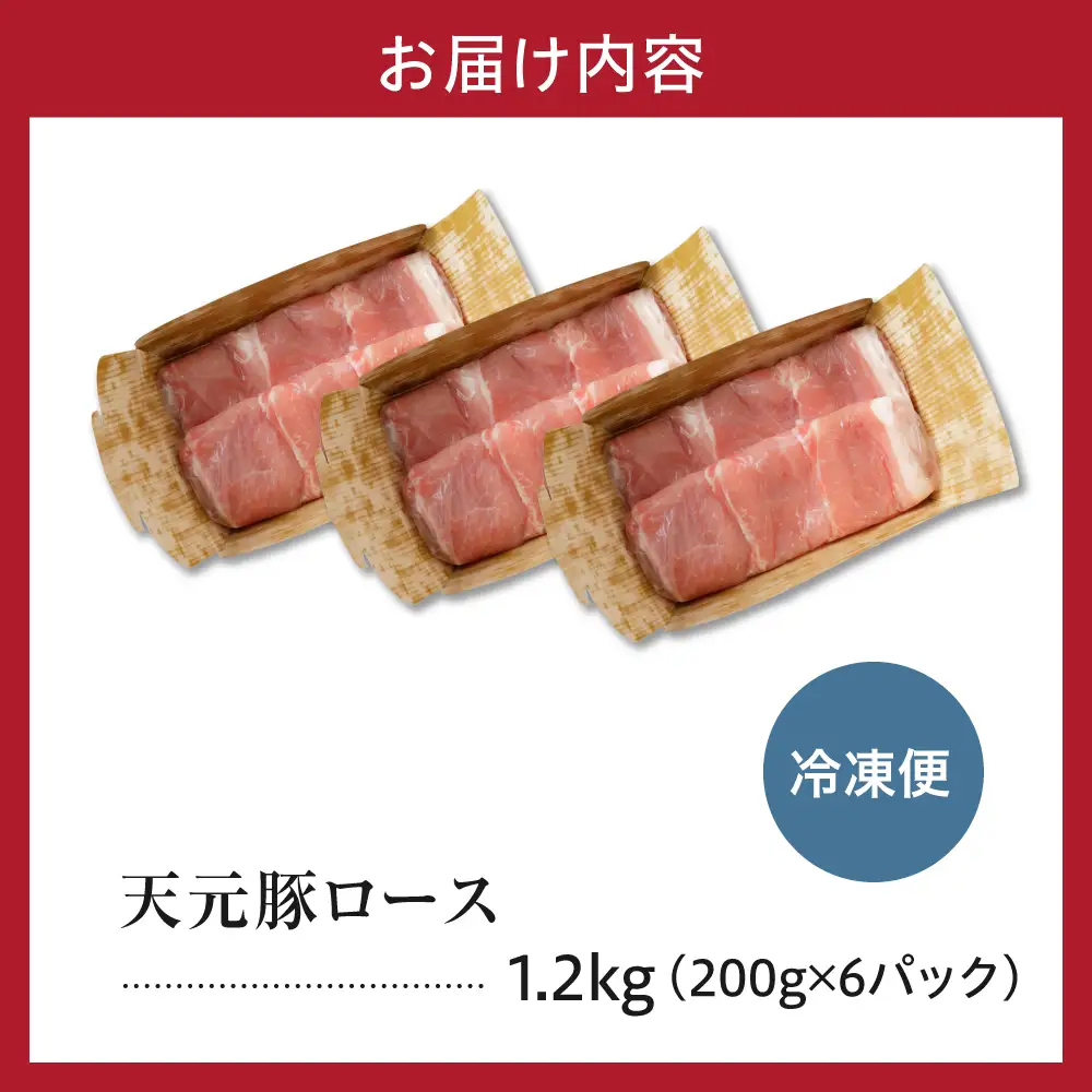 豚肉 ロース 生姜焼き用 1.2kg 天元豚