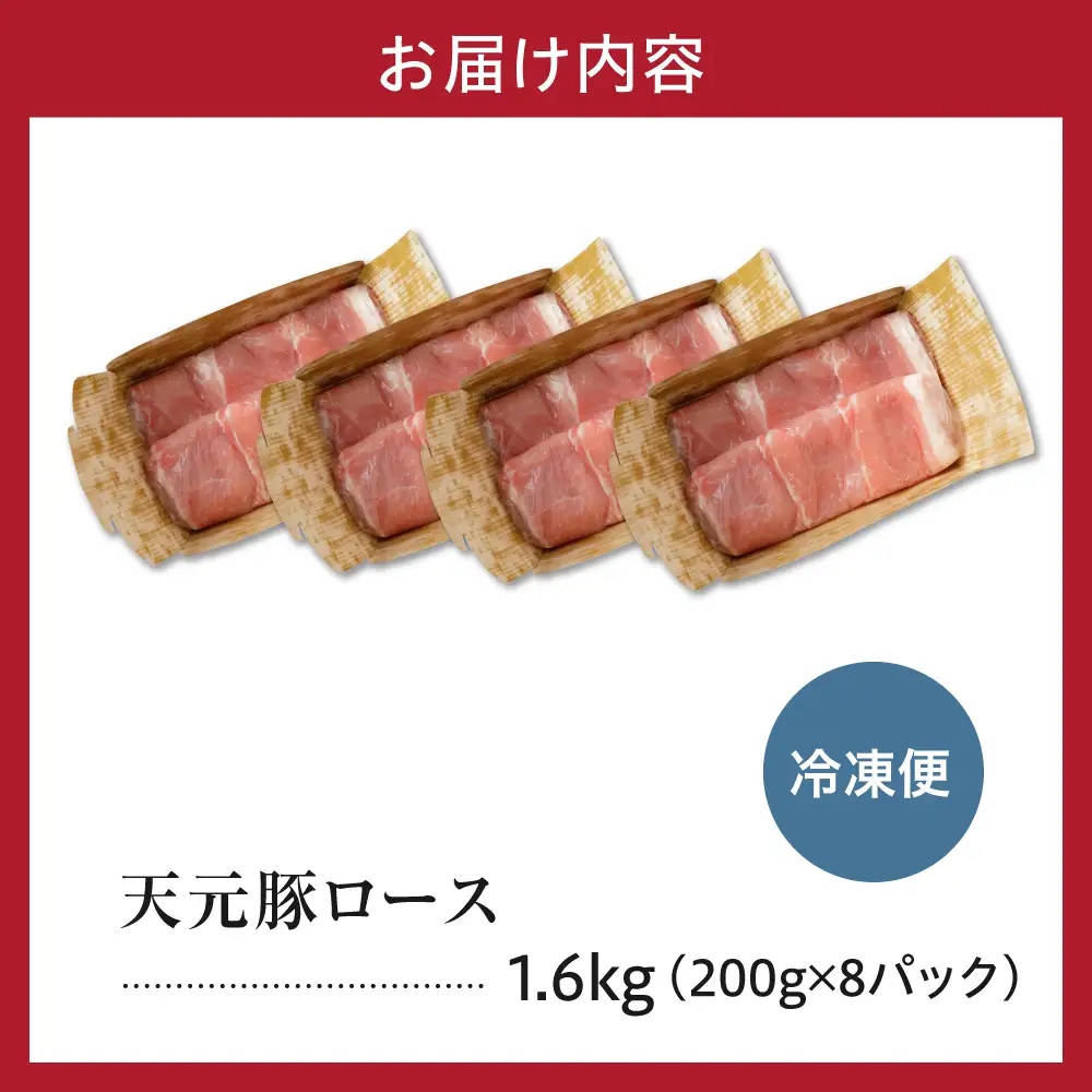 豚肉 ロース 生姜焼き用 1.6kg 天元豚