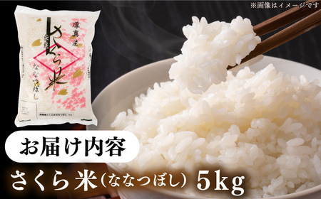 【令和7年産】 さくら米（ななつぼし）5kg 北海道 コメ こめ ブランド 銘柄 [AXAB061]
